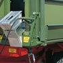 Hydraulically actuacted side panel release