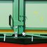 Locking and unlocking by manually operating lever