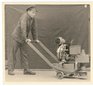 1955: Apprentice with a Terazzo-grinding machine